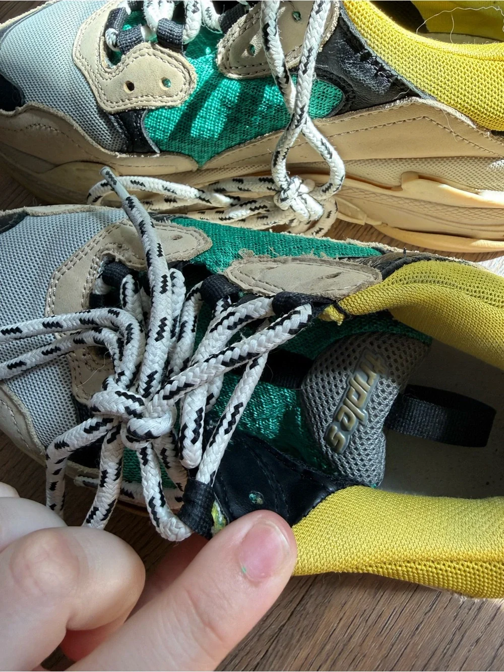 Balenciaga women’s triple S size 38 women Yellow, Teal & Black Triple S Sneakers